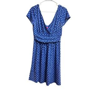 Lilly Pulitzer Royal Blue/Purple Spotted Winslow Dress Medium